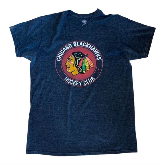 NHL Blackhawk Logo Men’s Tee Shirt Size Large - Picture 1 of 5
